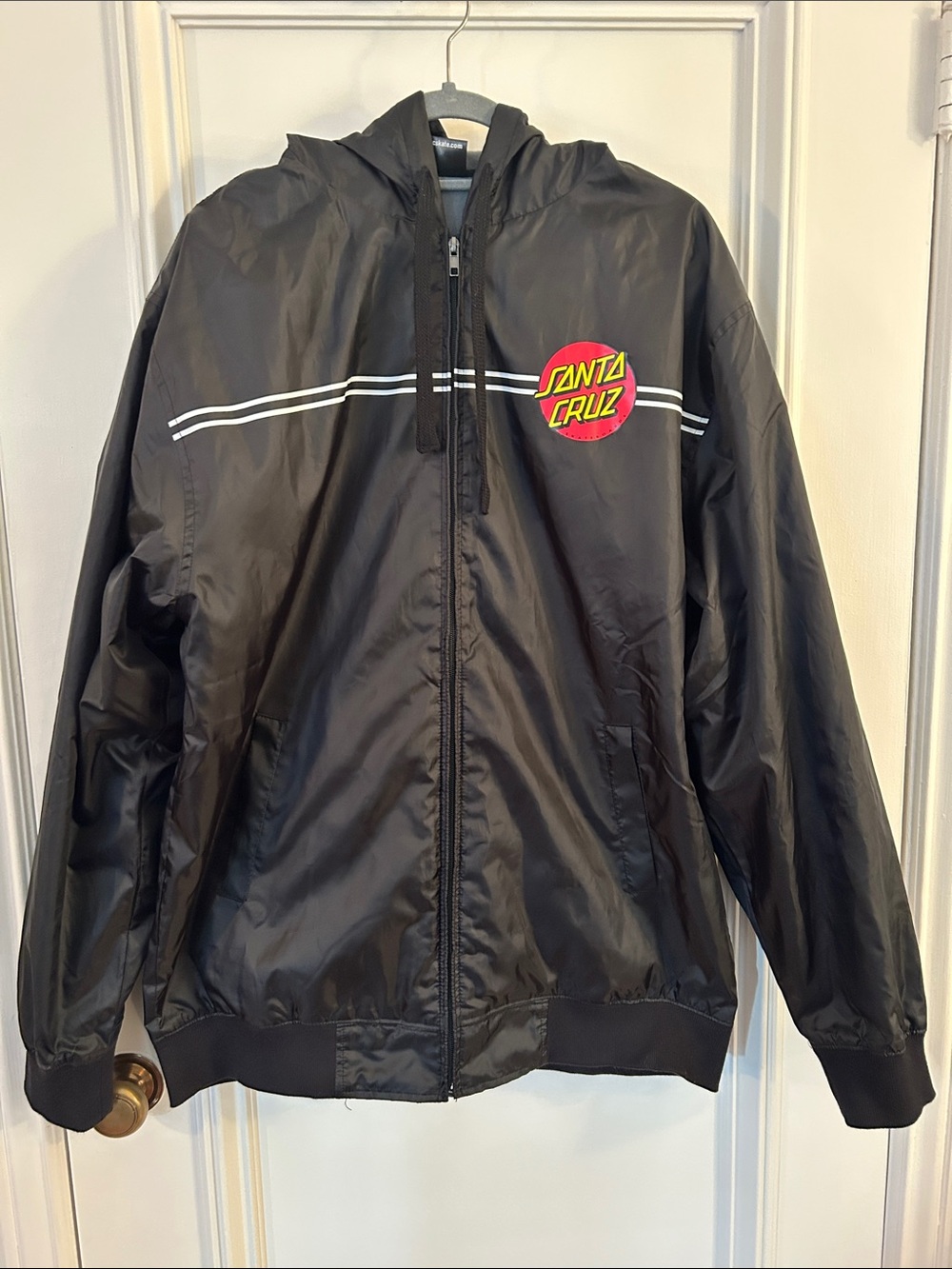 Santa Cruz Skateboards Black Jacket with Logo